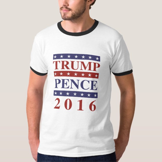 Trump Pence 2016 - For America - - T-Shirt (Front)