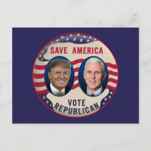 TRUMP PENCE 2016 POSTCARD