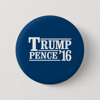 Trump Pence 2016 - white - - 6 Cm Round Badge