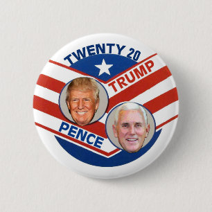Trump Pence 2020 6 Cm Round Badge