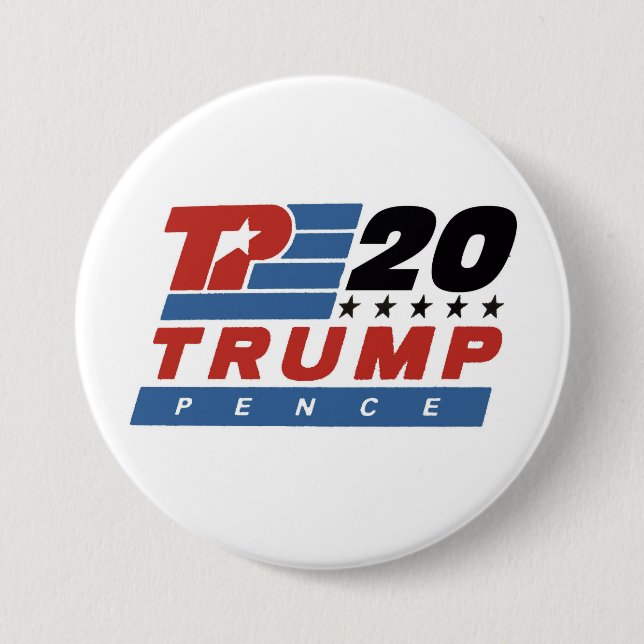Trump Pence 2020 7.5 Cm Round Badge (Front)