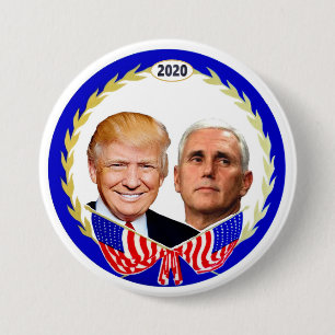 Trump Pence 2020 7.5 Cm Round Badge