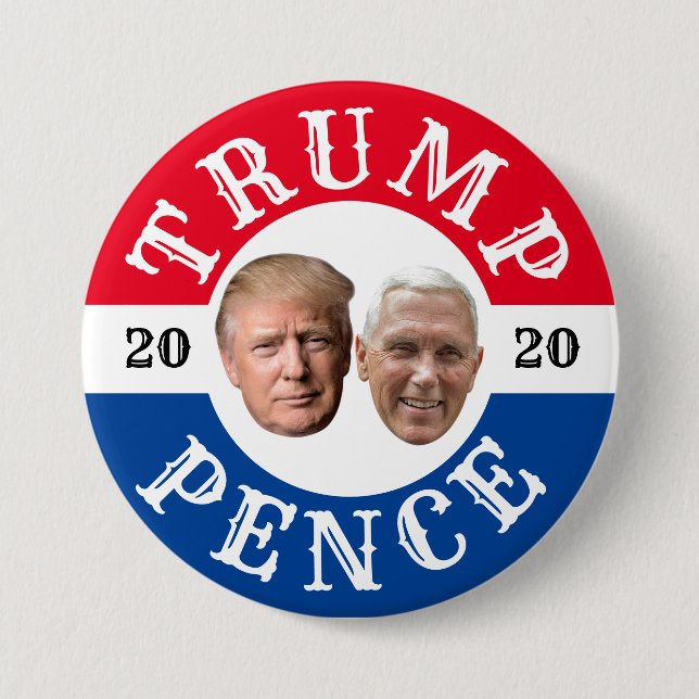 Trump Pence 2020 Button (Front)