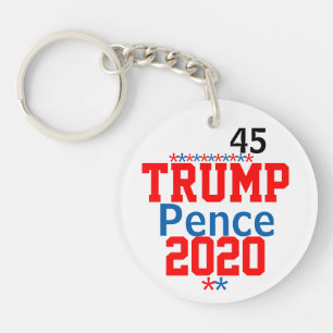 Trump Pence 2020 EDIT Names Year Key Ring