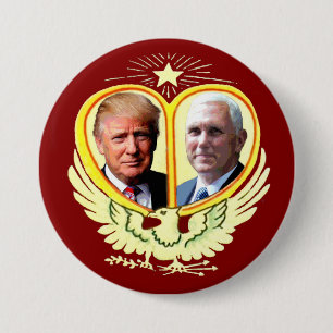 Trump & Pence 7.5 Cm Round Badge