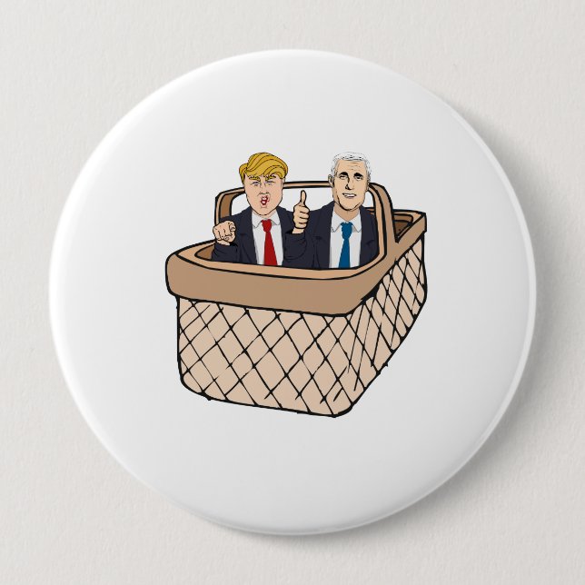 Trump Pence Basket of Deplorables -- Anti-Trump 20 10 Cm Round Badge (Front)