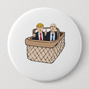 Trump Pence Basket of Deplorables -- Anti-Trump 20 10 Cm Round Badge