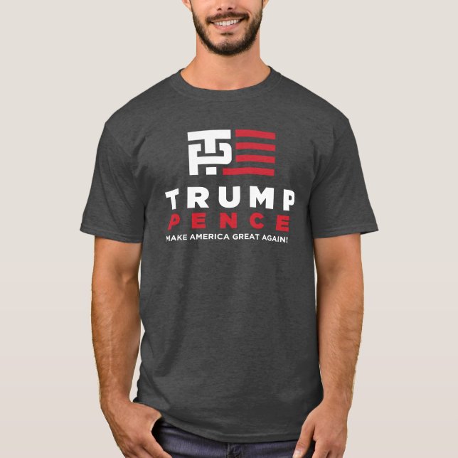 Trump Pence Campaign Election 2016 Tshirt (Front)