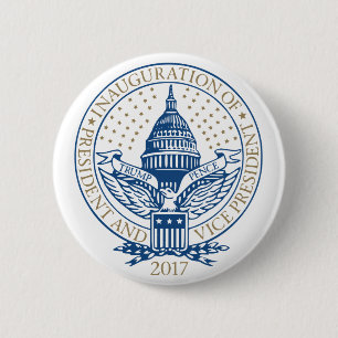 Trump Pence President Inaugural Logo Inauguration 6 Cm Round Badge