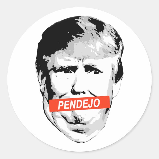Trump: Pendejo Classic Round Sticker (Front)