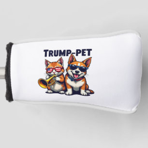 Trump pet Trump Make Our Pets Safe Again Trumpet Golf Head Cover