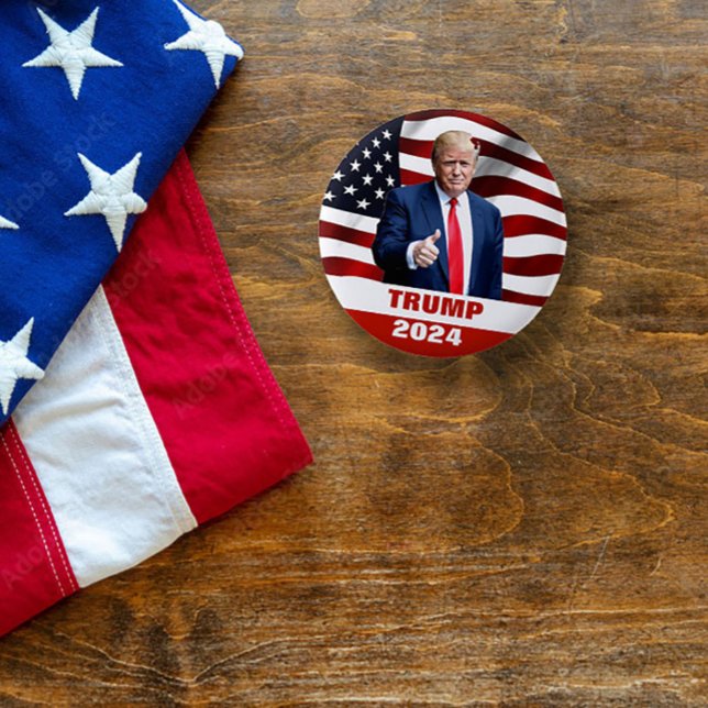 Trump Photo 2024 President Election Button (Creator Uploaded)