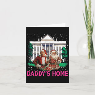 Trump Pink 2024 Take America Back Daddy's Home Chr Card