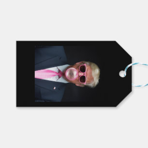 Trump Pink Bubble Gum President 47 USA Gift Tags