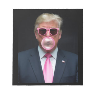 Trump Pink Bubble Gum President 47 USA Notepad