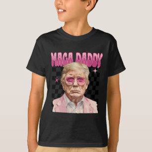 Trump Pink Sungles Maga Daddy Funny Trump 2024  T-Shirt