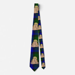 trump plaid poop tie