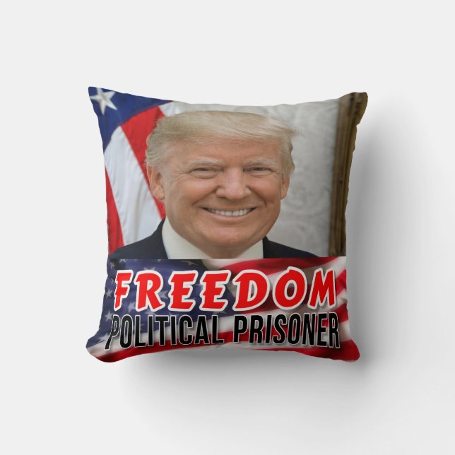 Trump Political Prisoner Cushion (Front)