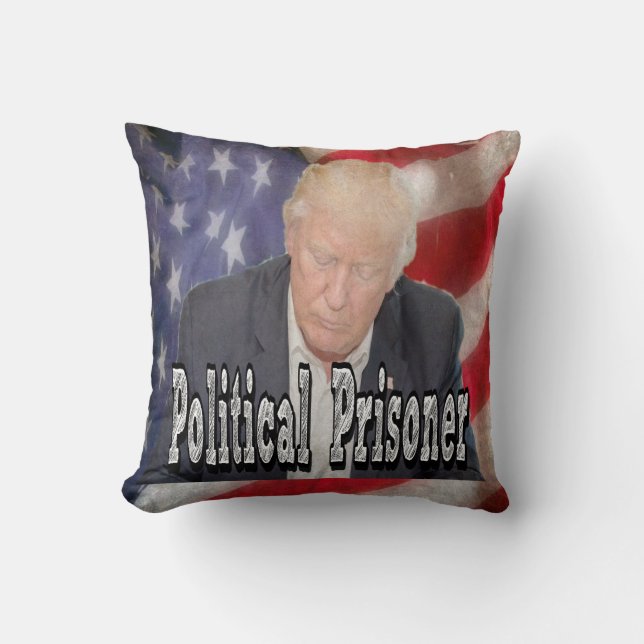 Trump Political Prisoner Cushion (Front)