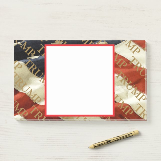 TRUMP POST-IT NOTES (On Desk)