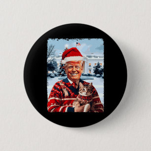 Trump President 47th Make Christmas Great Again Tr 6 Cm Round Badge