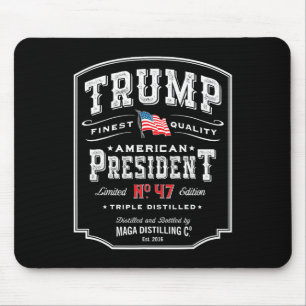 Trump President N 47 Vintage Whiskey Usa 1 Mouse Pad