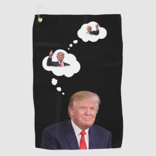 Trump President Portrait 🇺🇸😁 Smiling Golf Towel
