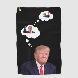 Trump President Portrait 🇺🇸😁 Smiling  Golf Towel