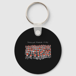 Trump President Usa Flag Halloween Horror Story 1 Key Ring