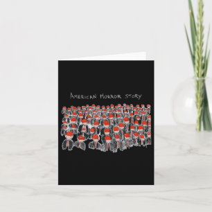 Trump President Usa Flag Halloween Horror Story Card