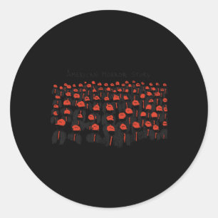 Trump President Usa Flag Halloween Horror Story Classic Round Sticker
