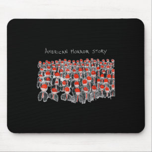 Trump President Usa Flag Halloween Horror Story Mouse Pad