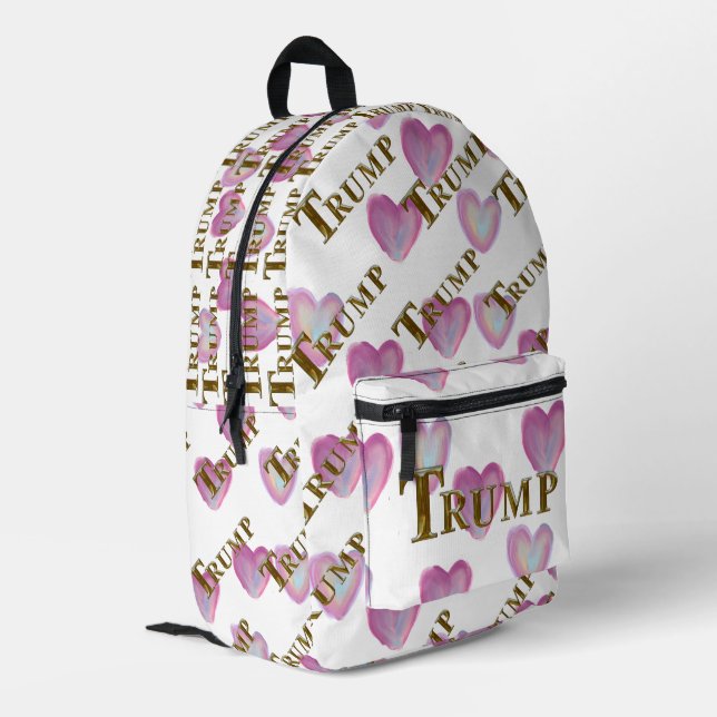 TRUMP PRINTED BACKPACK (Back Corner Left)