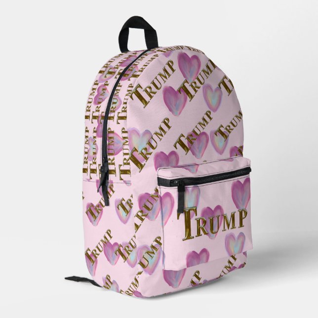 TRUMP PRINTED BACKPACK (Back Corner Left)