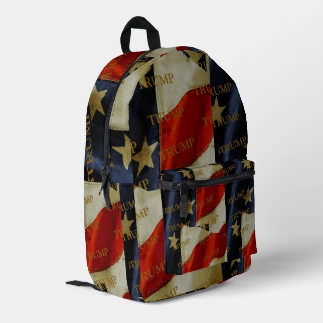 TRUMP  PRINTED BACKPACK (Back Corner Left)