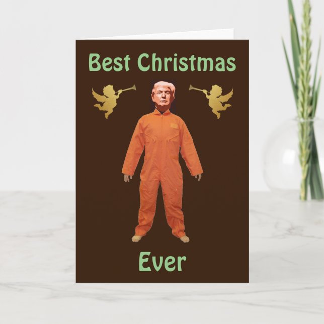 Trump Prisoner Greeting Card (Front)