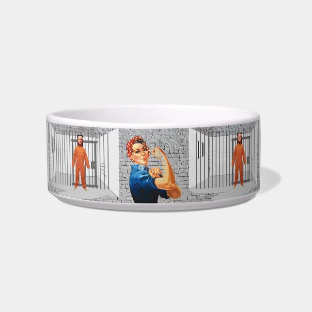 Trump Prisoner Pet Bowl (Front)