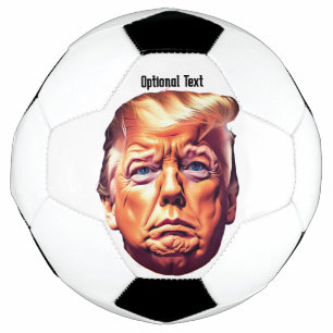 Trump Puckered Lips Soccer Ball