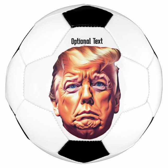 Trump Puckered Lips Soccer Ball (Front)