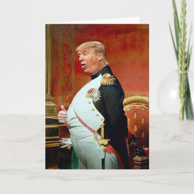 Trump Put Down Birthday Card (Front)