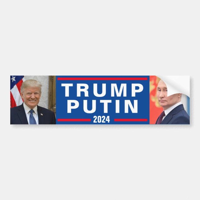 TRUMP/PUTIN 2024 Bumper Sticker (Front)