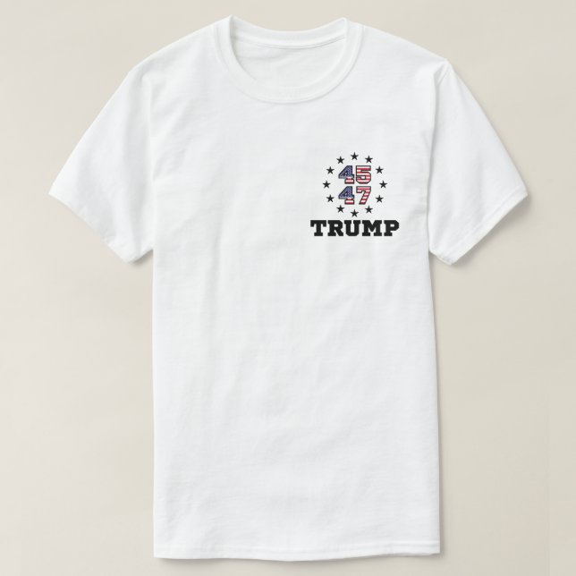 Trump QR Code, 45/47 Trump YMCA dance QR Code T-Shirt (Design Front)