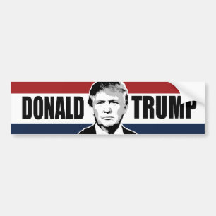 Trump Red White and Blue Bumper -.png Sticker