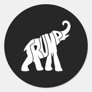 Trump Republican Elephant Shirt For Supporters Classic Round Sticker