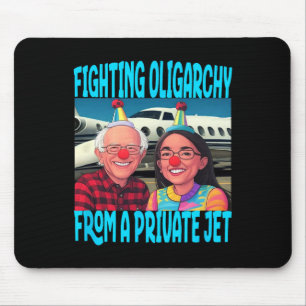 Trump Republican Fight Oligarchy From Private Jet Mouse Pad