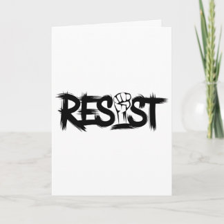 Trump Resist Trump Protest Anti Political Protest Card