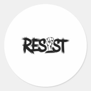 Trump Resist Trump Protest Anti Political Protest  Classic Round Sticker