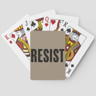 Trump Resist Trump Protest Anti Political Protest  Playing Cards