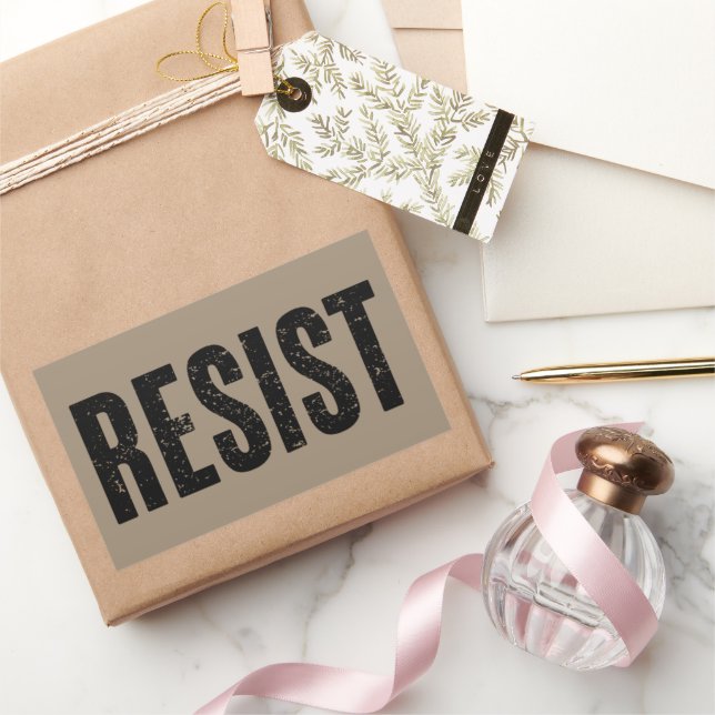 Trump Resist Trump Protest Anti Political Protest  Rectangular Sticker (Gifting)