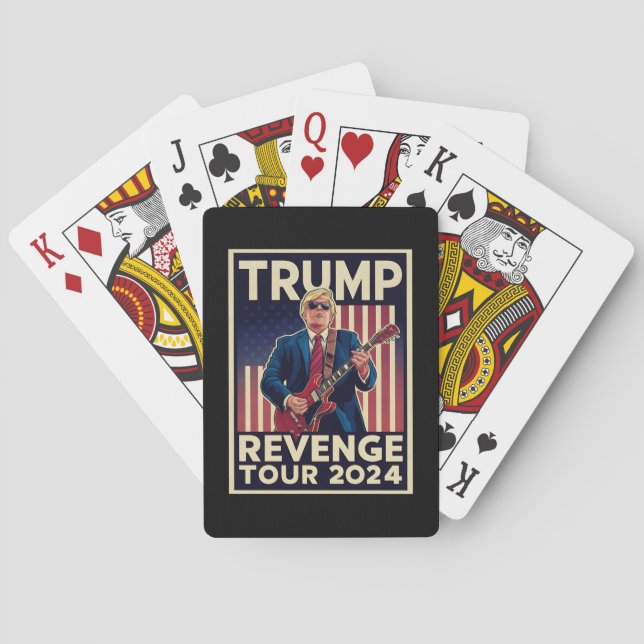 Trump Revenge Tour 2024 Political Election 2024 Playing Cards (Back)